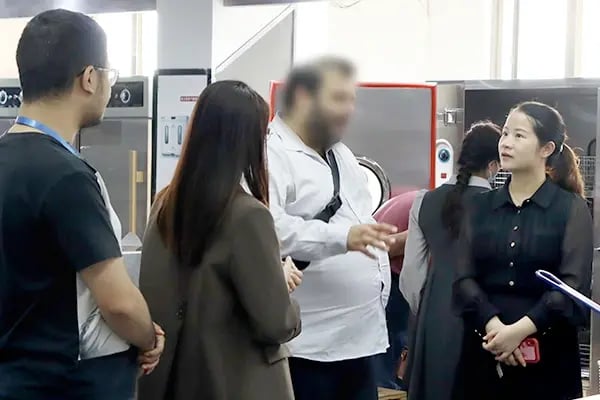 Chefmax has friendly exchanges with French client