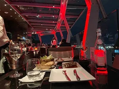 Restaurant bar equipments layout