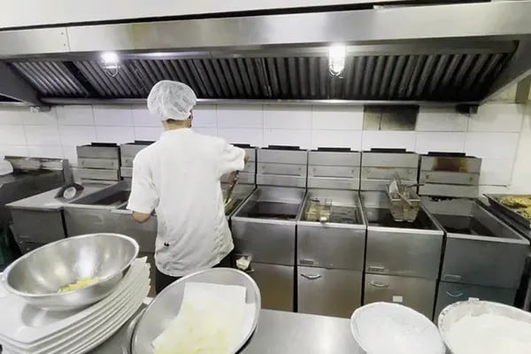 Chocolate Ville kitchen frying area