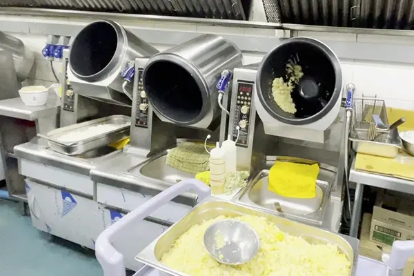 Automatic cooking machine in the Chocolate Ville kitchen