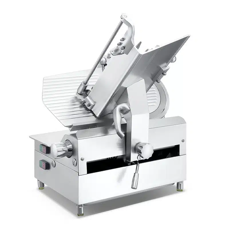 Commercial semi-automatic meat slicer