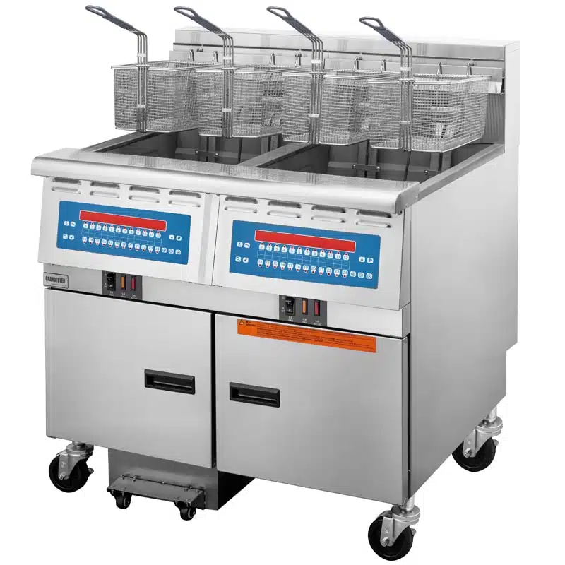 commercial fryer with filtration system